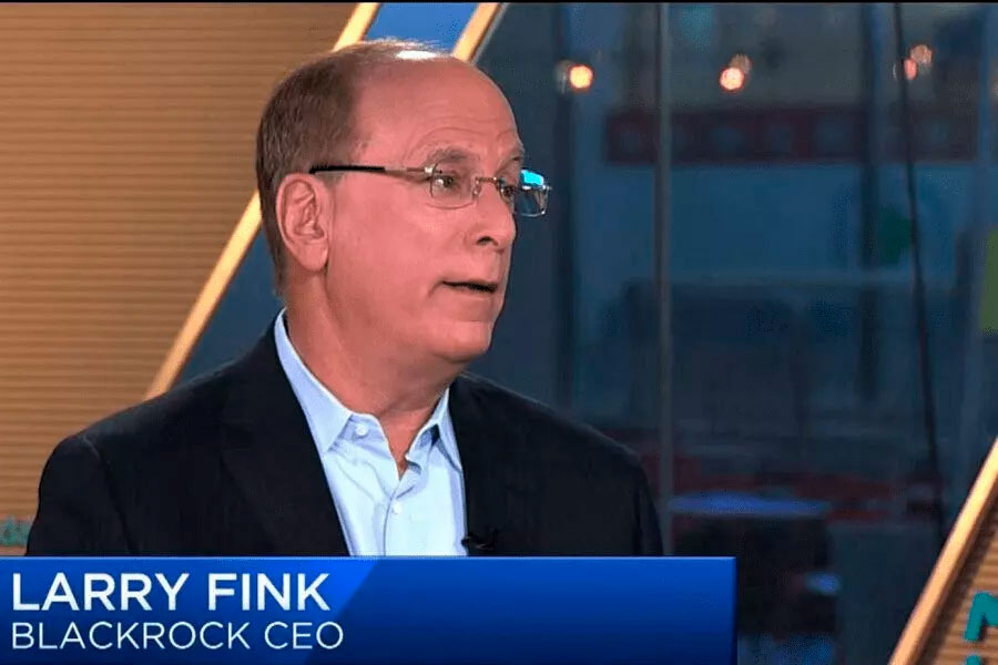 Larry Fink, the CEO of BlackRock. Source: A video screenshot, Youtube/CNBC